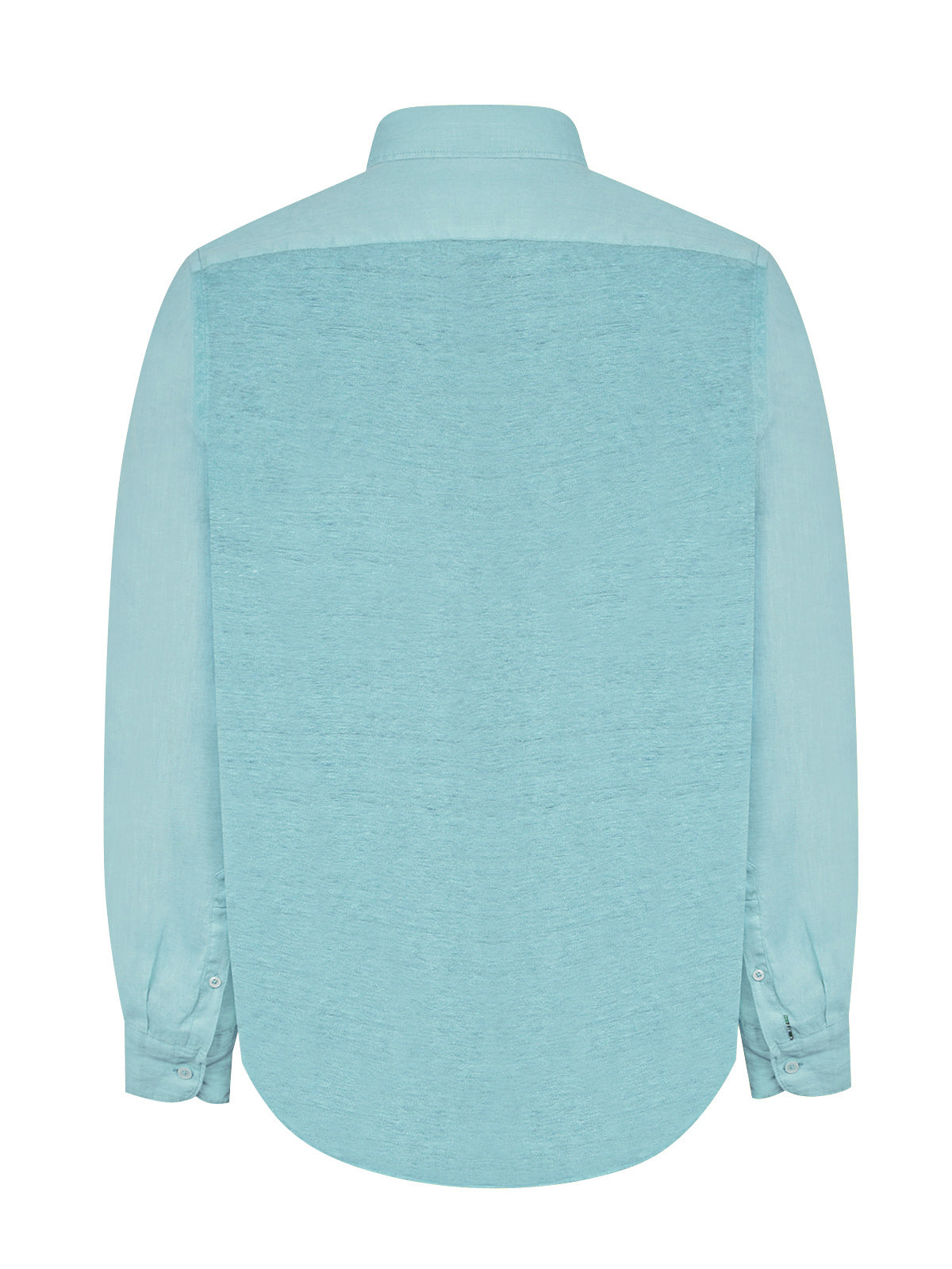 Camisa Lino Orgánico Hombre Linenpro Turquesa Rockford
