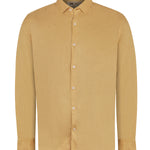 Camisa Lino Orgánico Hombre Linenpro Café Rockford