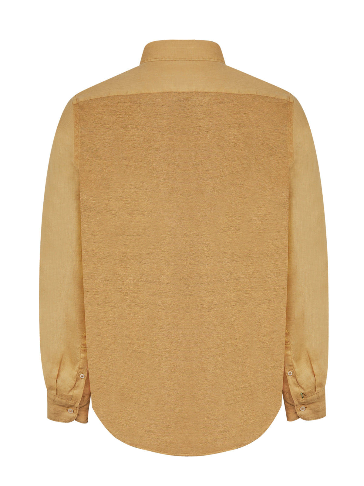 Camisa Lino Orgánico Hombre Linenpro Café Rockford