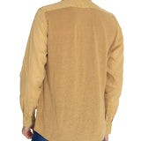 Camisa Lino Orgánico Hombre Linenpro Café Rockford