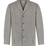 Chaqueta Lino Orgánico Hombre Fornillo Verde Oscuro Rockford
