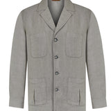 Chaqueta Lino Orgánico Hombre Fornillo Verde Oscuro Rockford