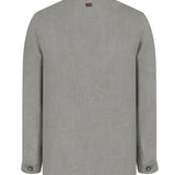 Chaqueta Lino Orgánico Hombre Fornillo Verde Oscuro Rockford