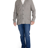 Chaqueta Lino Orgánico Hombre Fornillo Verde Oscuro Rockford