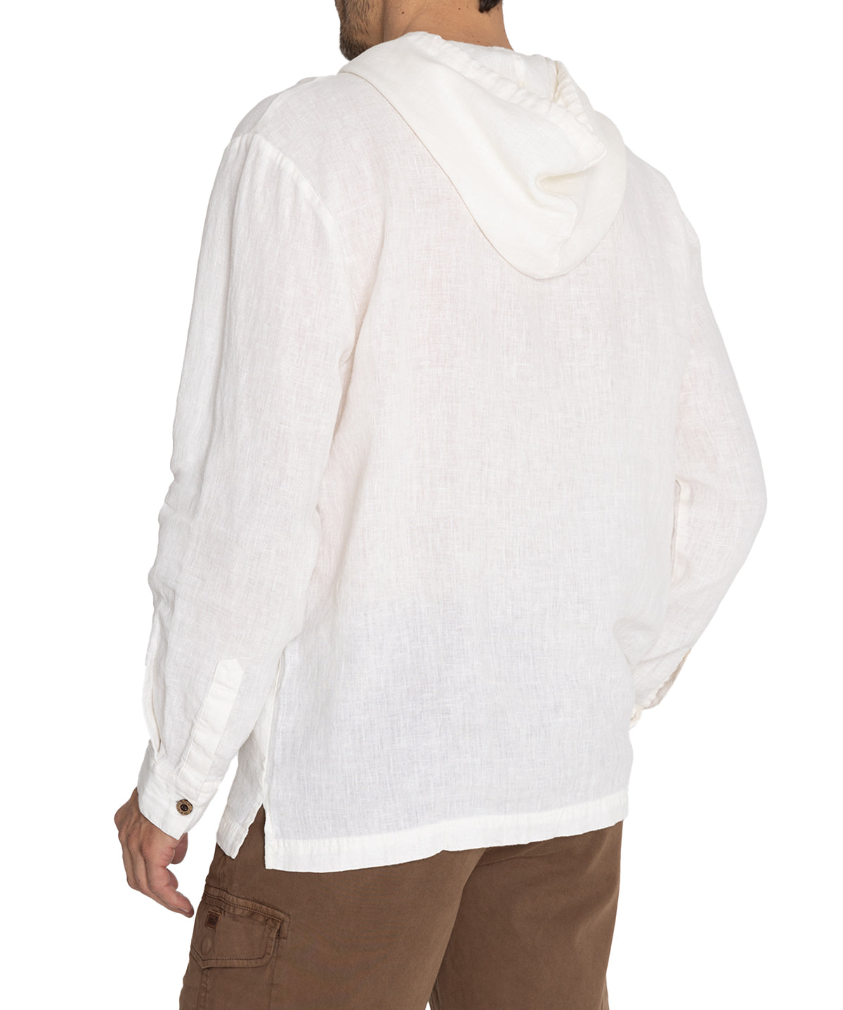 Polerón Lino Orgánico Hombre Linen Beige Rockford