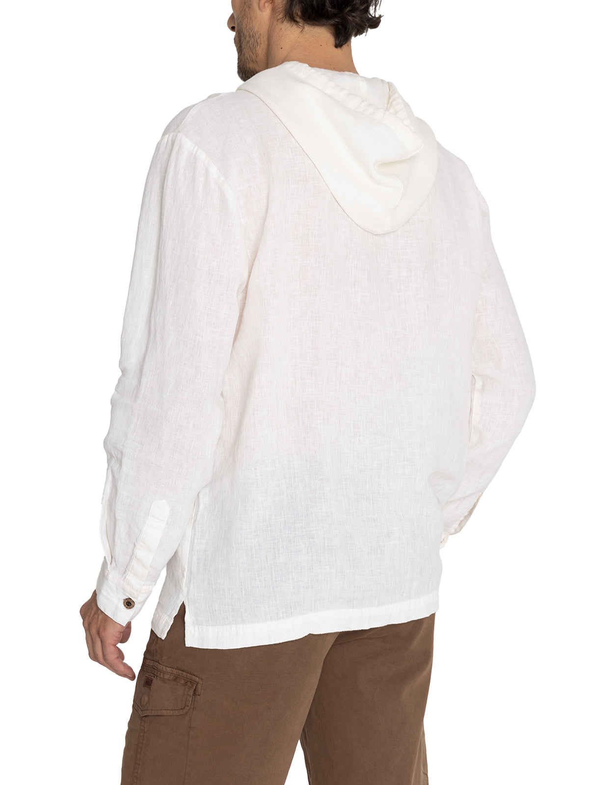 Polerón Lino Orgánico Hombre Linen Beige Rockford