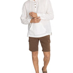 Polerón Lino Orgánico Hombre Linen Beige Rockford