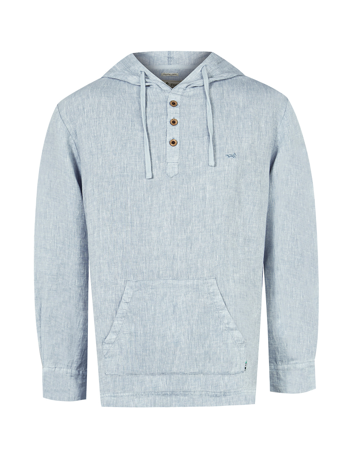 Polerón Lino Orgánico Hombre Linen Verde Rockford