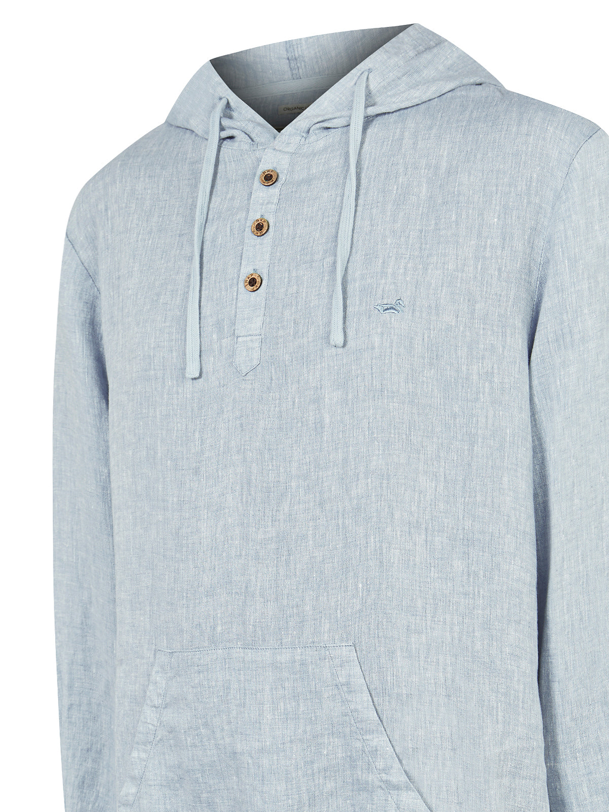 Polerón Lino Orgánico Hombre Linen Verde Rockford