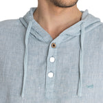 Polerón Lino Orgánico Hombre Linen Verde Rockford