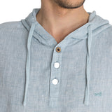 Polerón Lino Orgánico Hombre Linen Verde Rockford