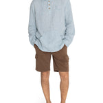 Polerón Lino Orgánico Hombre Linen Verde Rockford