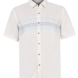 Camisa Lino Orgánico Hombre Linenstripe Beige Rockford