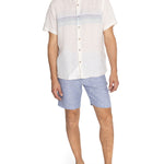 Camisa Lino Orgánico Hombre Linenstripe Beige Rockford