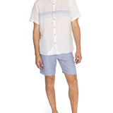 Camisa Lino Orgánico Hombre Linenstripe Beige Rockford