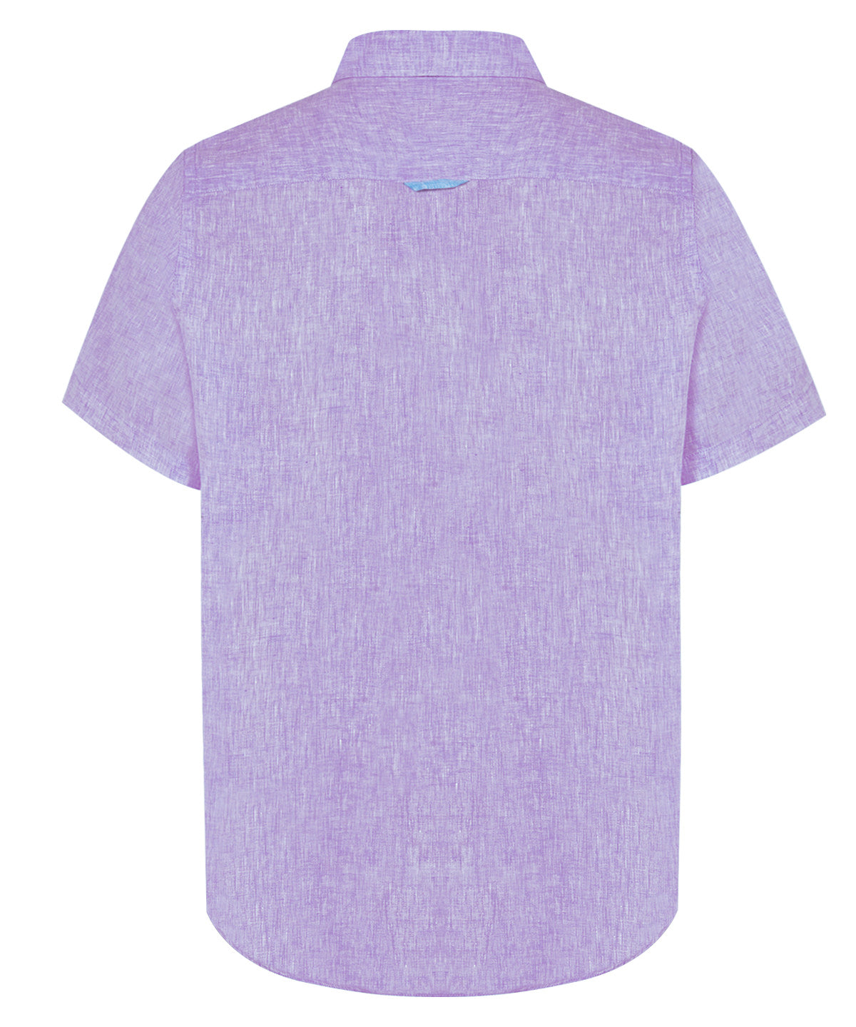 Camisa Lino Orgánico Hombre Linenshort Morado Rockford