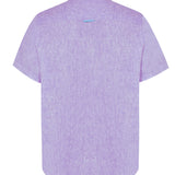 Camisa Lino Orgánico Hombre Linenshort Morado Rockford
