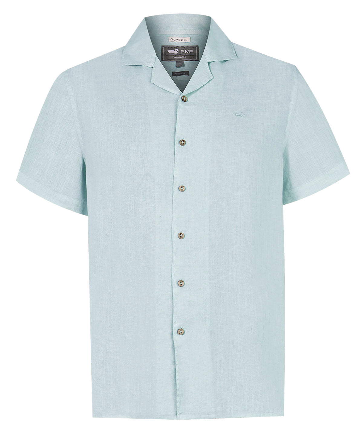 Camisa Lino Orgánico Hombre Braga Verde Rockford