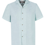 Camisa Lino Orgánico Hombre Braga Verde Rockford