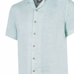 Camisa Lino Orgánico Hombre Braga Verde Rockford