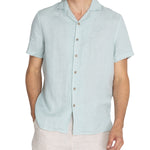 Camisa Lino Orgánico Hombre Braga Verde Rockford