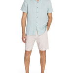 Camisa Lino Orgánico Hombre Braga Verde Rockford