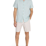 Camisa Lino Orgánico Hombre Braga Verde Rockford