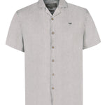 Camisa Lino Orgánico Hombre Braga Gris Rockford