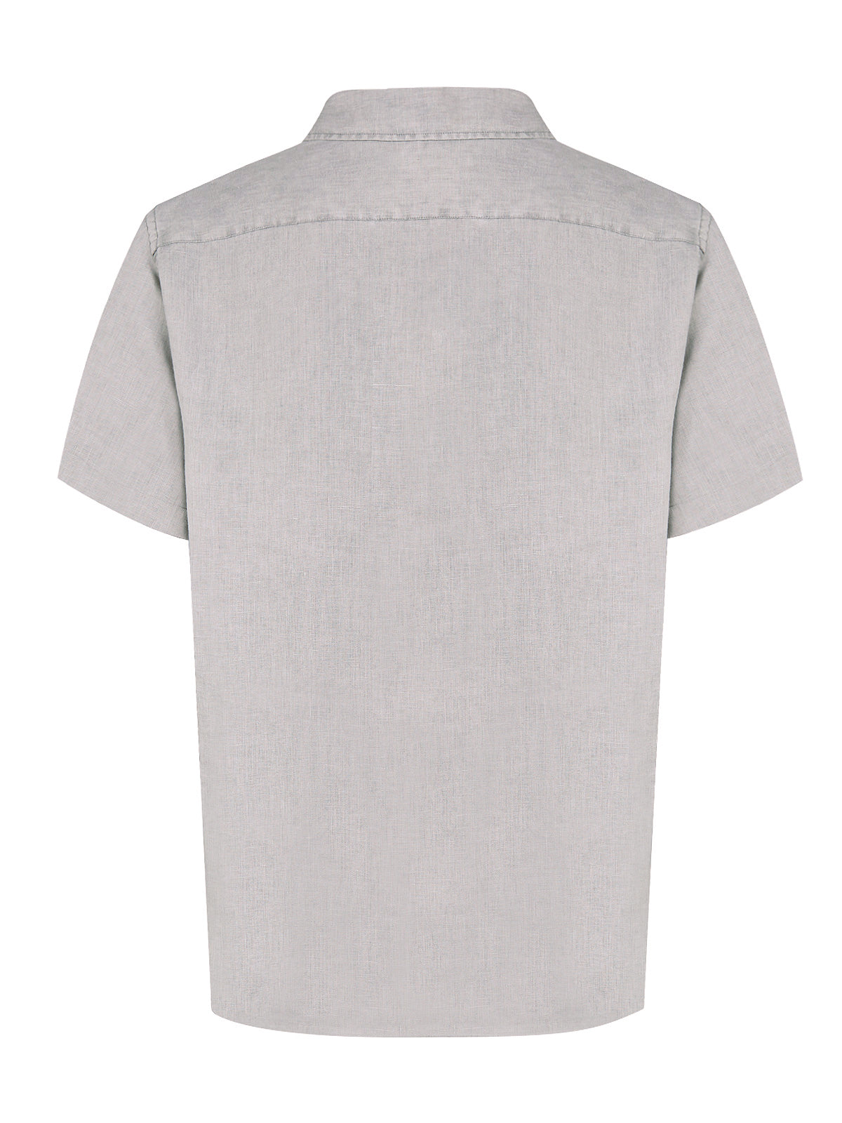 Camisa Lino Orgánico Hombre Braga Gris Rockford