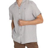 Camisa Lino Orgánico Hombre Braga Gris Rockford