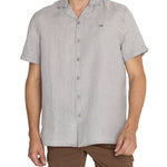 Camisa Lino Orgánico Hombre Braga Gris Rockford