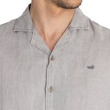Camisa Lino Orgánico Hombre Braga Gris Rockford