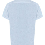 Camisa Lino Orgánico Hombre Linenjer Celeste Rockford