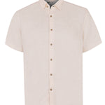 Camisa Lino Orgánico Hombre Linenjer Beige Rockford