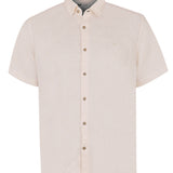 Camisa Lino Orgánico Hombre Linenjer Beige Rockford