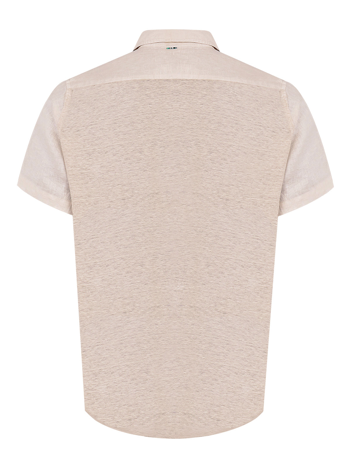 Camisa Lino Orgánico Hombre Linenjer Beige Rockford