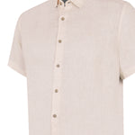Camisa Lino Orgánico Hombre Linenjer Beige Rockford