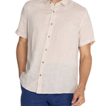 Camisa Lino Orgánico Hombre Linenjer Beige Rockford