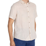 Camisa Lino Orgánico Hombre Linenjer Beige Rockford