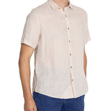 Camisa Lino Orgánico Hombre Linenjer Beige Rockford