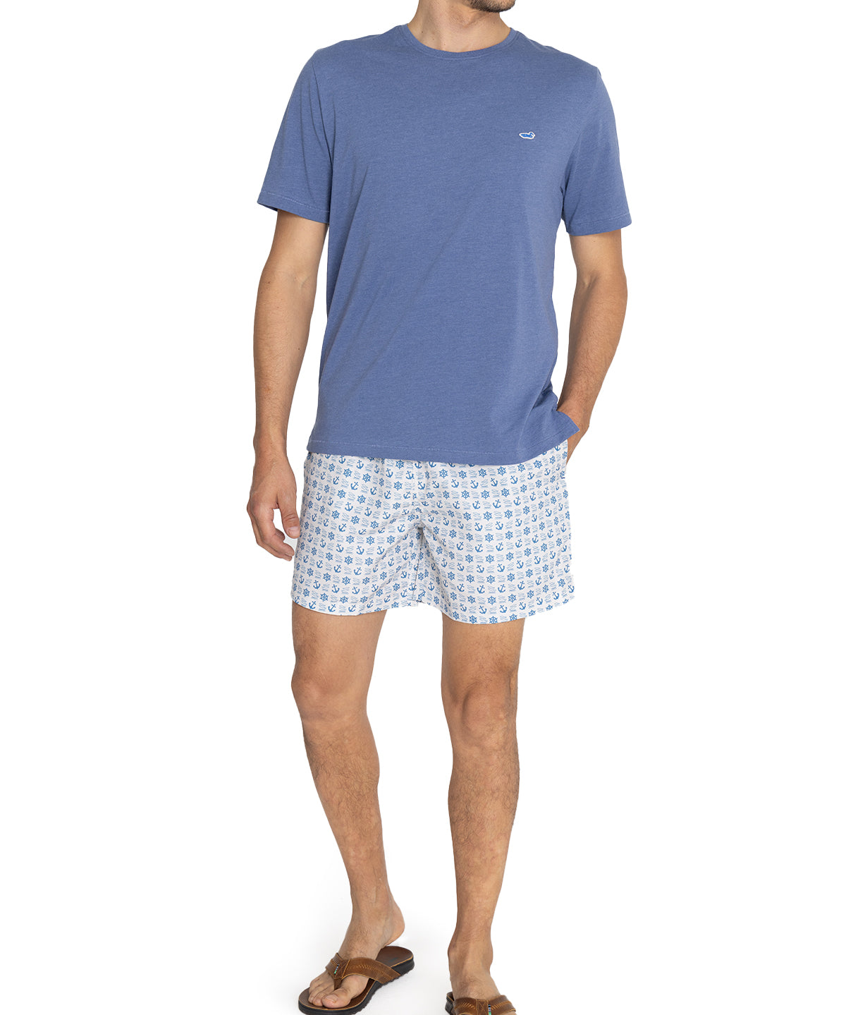 Traje De Baño Fibras Recicladas Hombre Izam Celeste Rockford