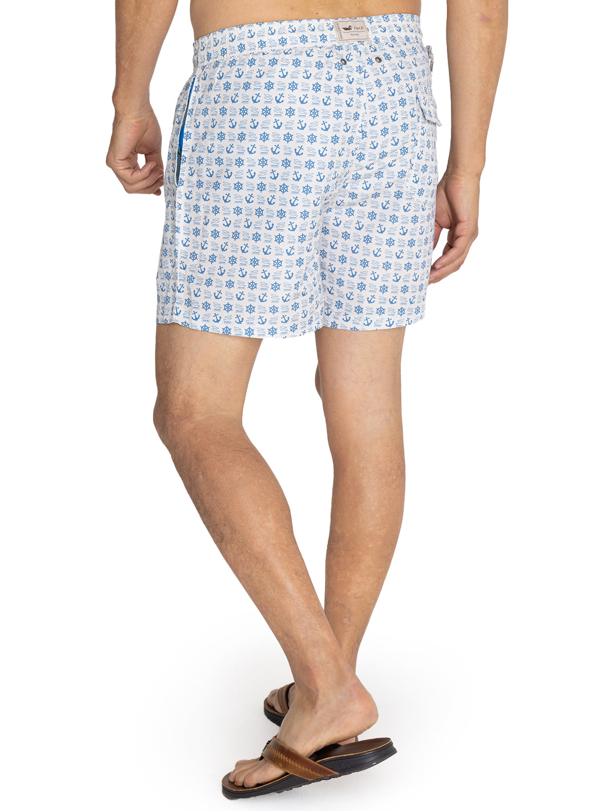 Traje De Baño Fibras Recicladas Hombre Izam Celeste Rockford
