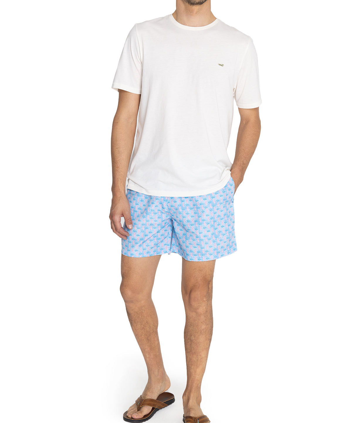 Traje De Baño Fibras Recicladas Hombre Izam Azul Claro Rockford