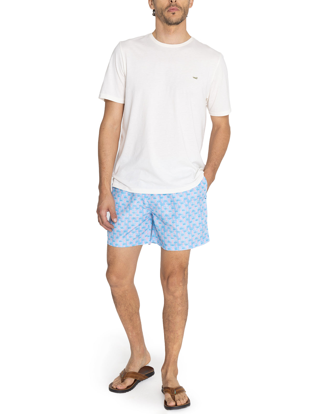 Traje De Baño Fibras Recicladas Hombre Izam Azul Claro Rockford