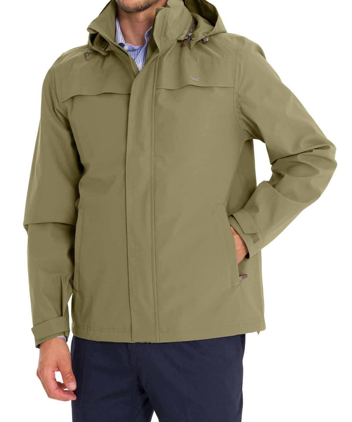 Cortaviento Fibras Recicladas Hombre Rain Verde Rockford