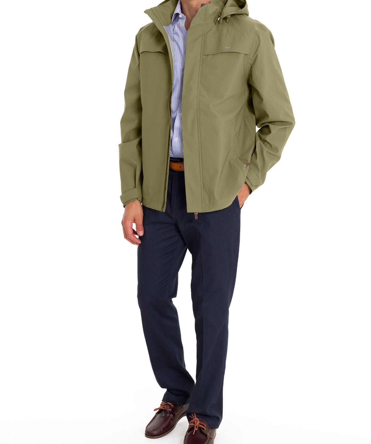 Cortaviento Fibras Recicladas Hombre Rain Verde Rockford