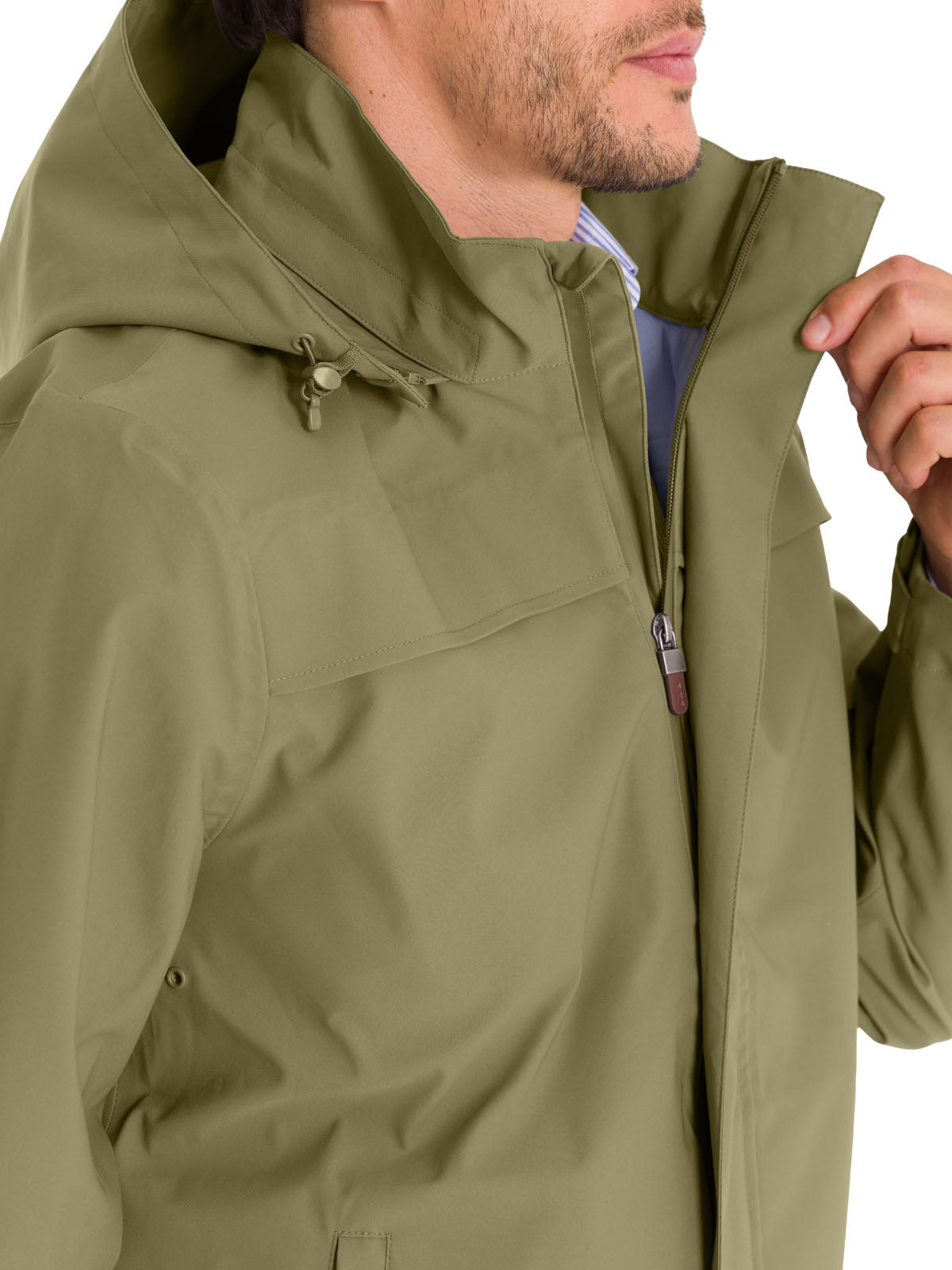 Cortaviento Fibras Recicladas Hombre Rain Verde Rockford