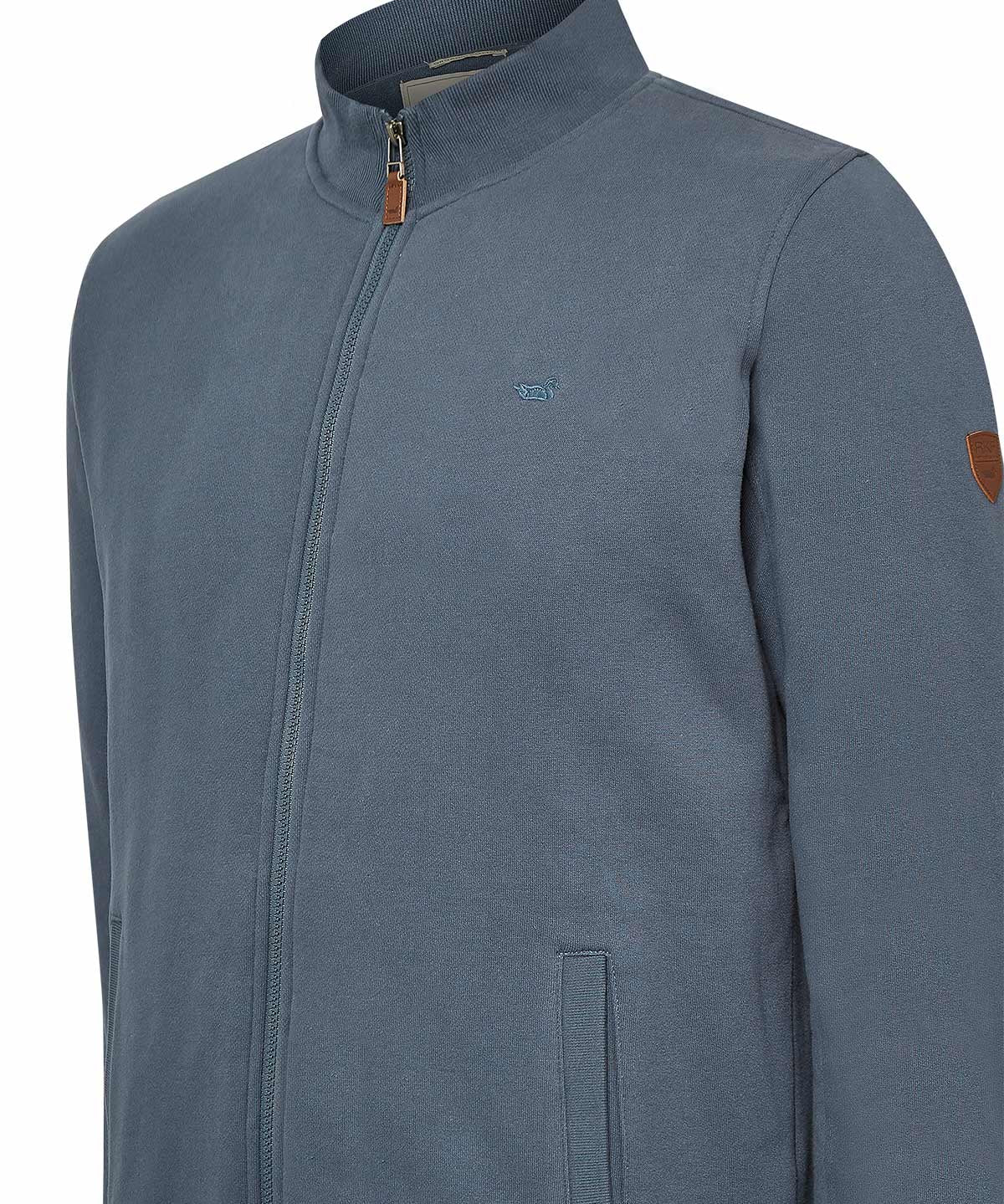 Polerón Algodón Orgánico Hombre Orvieto Azul Rockford