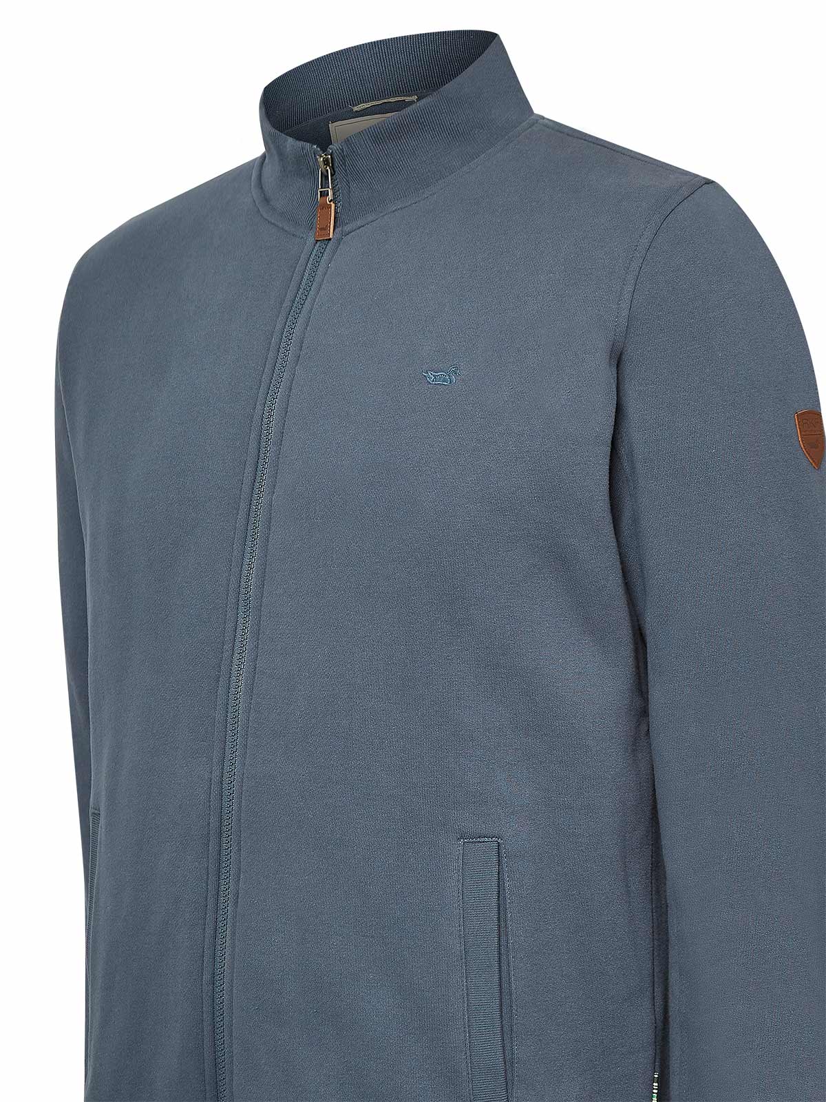 Polerón Algodón Orgánico Hombre Orvieto Azul Rockford