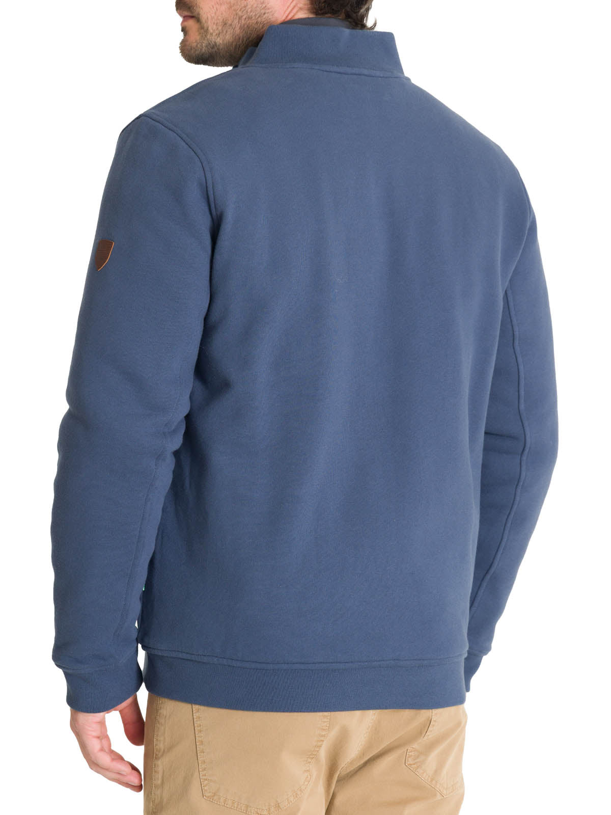 Polerón Algodón Orgánico Hombre Orvieto Azul Rockford